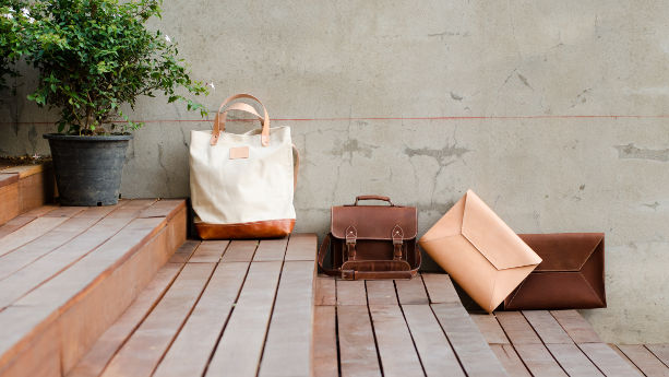 Leather and textile bags