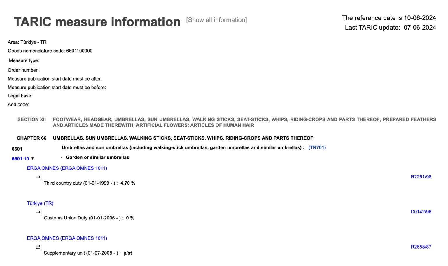 Tariffs and duties when importing goods to the EU